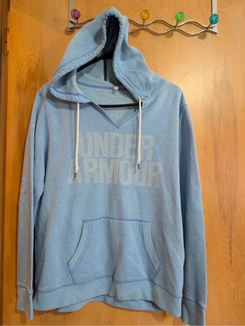 Under Armour Light Blue Pullover Hoodie Large